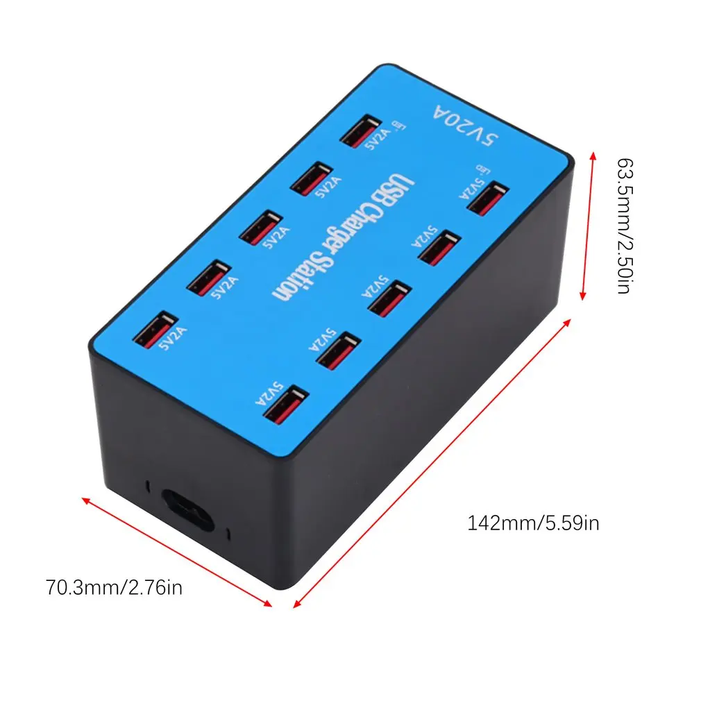 A5B мульти быстрое зарядное устройство USB зарядка несколько 10 USB телефон зарядная станция Универсальный usb-хаб Смарт зарядное устройство