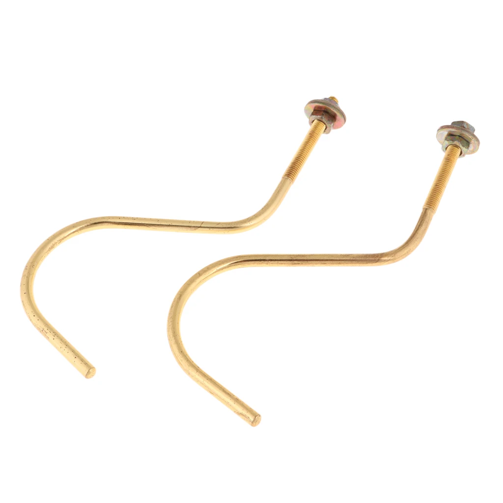 2 Pieces Pool Table Brass Hook Snooker Pool Bridge Cue Stick Rack 2 Pieces Pool Table Brass Hook Snooker Pool Bridge Cue Stick Rack