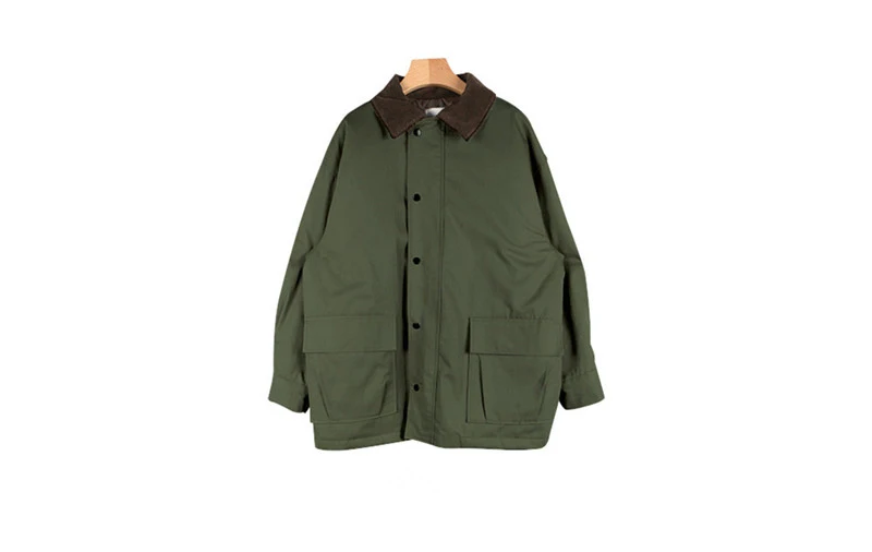 Estilo coreano feminino oversized outono algodão parka