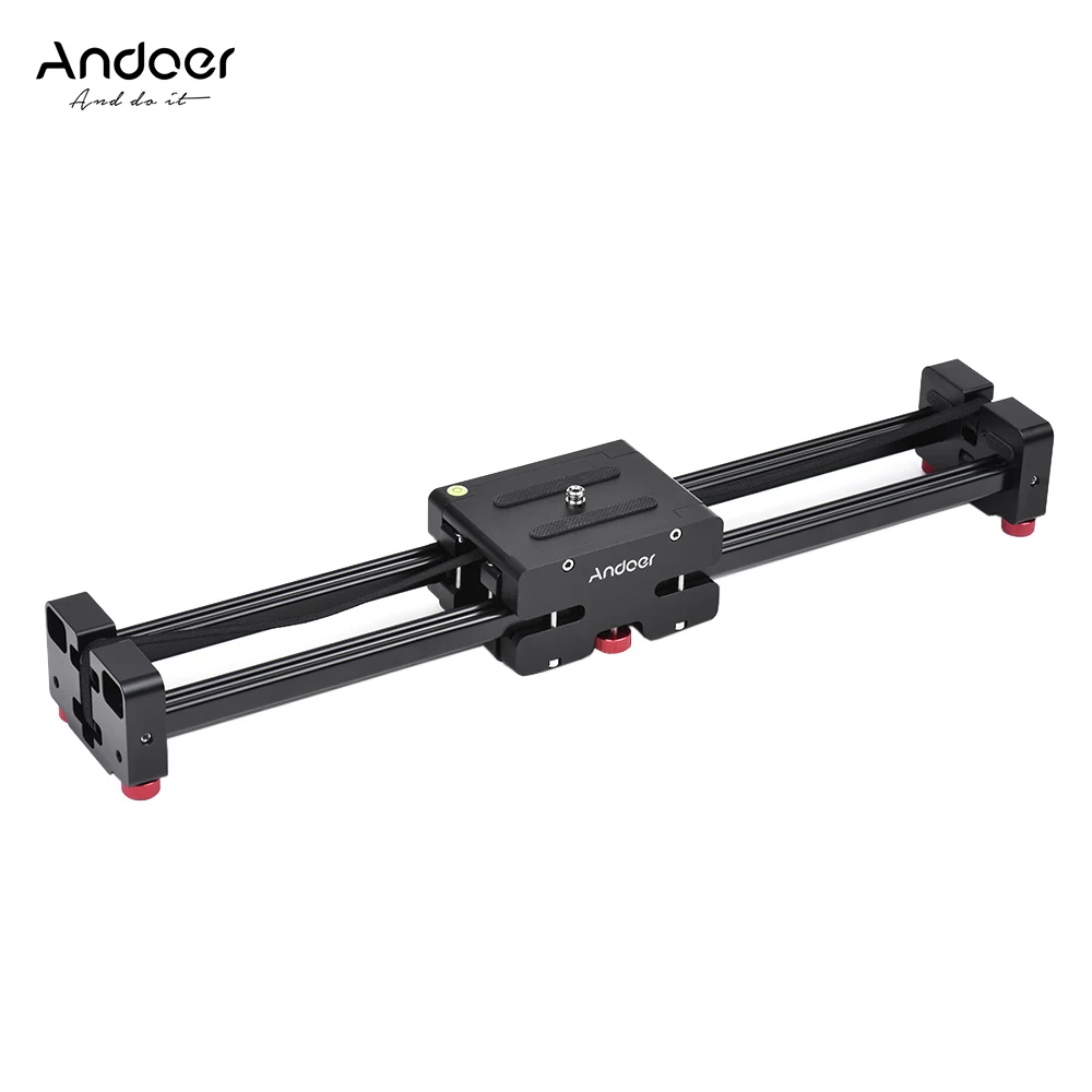 

Andoer Retractable Camera Video Slider Dolly 52cm Track Rail Stabilizer for Canon Nikon Sony Camcorder 104cm Sliding Distance