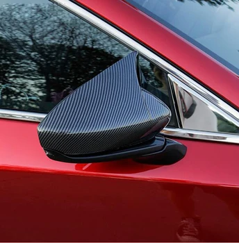 

For Mazda CX-30 CX30 2020 2021 Rearview Side Wing Door Mirror Cover Trim Protection Cap Carbon Fiber Accessories Car Styling