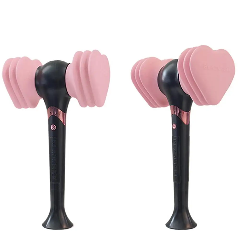 

Hammer Heart Shaped Idol Goods Fans Glow Light Stick Luminous Lamp for Blackpink Aid Rod Fans Fan Luminous Toys easy to carry