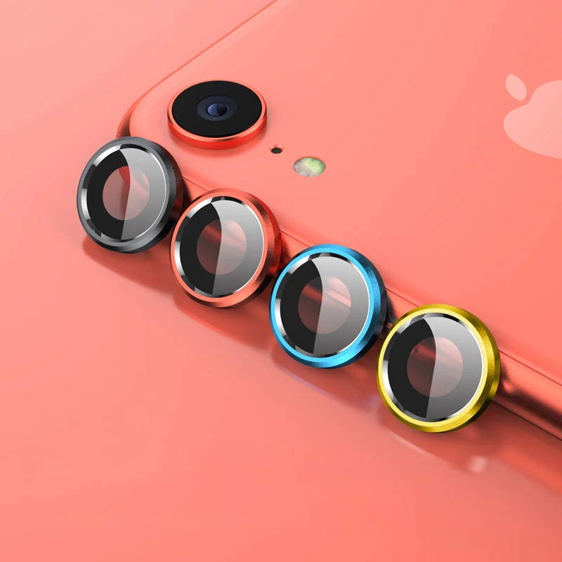 Back Camera Lens Screen Protector for iPhone XR 6D Tempered Glass Film + Metal Rear Lens Protection Ring Case Cover Accessories Back Camera Lens Screen Protector for iPhone XR 6D Tempered Glass Film + Metal Rear Lens Protection Ring Case Cover Accessories