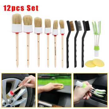 

12pcs/Set Detailing Brush Universal Detailing Brush Auto Interior Wheel