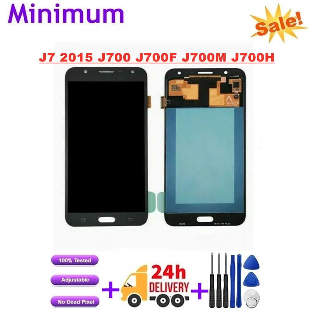 OLED для Samsung Galaxy J7 2015 J700 5 &quotЖК-дисплей сенсорный экран дигитайзер сборка J700F J700M J700H