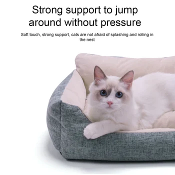 

Non Slip Indoor Outdoor Pet Supplies Portable Washable Cover Sleeping Cat Home Removable Travel Orthopedic Shape Dog Bed Kennel