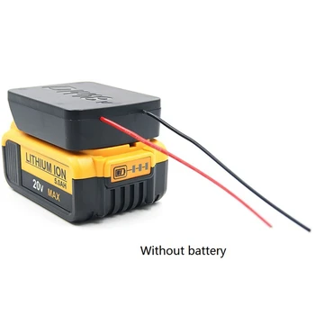 

NEW-Battery Adapter for DeWALT 20V Max 18V Dock Power Connector 12 Gauge Robotics Adapter