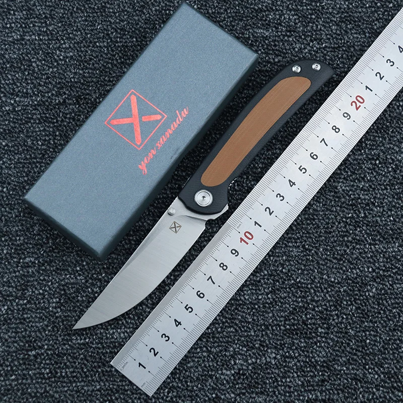 

LEMIFSHE YX636 NEW folding knife Ball bearing 14c28n blade G10 handle camping hunting Outdoor pocket fruit knives EDC tools