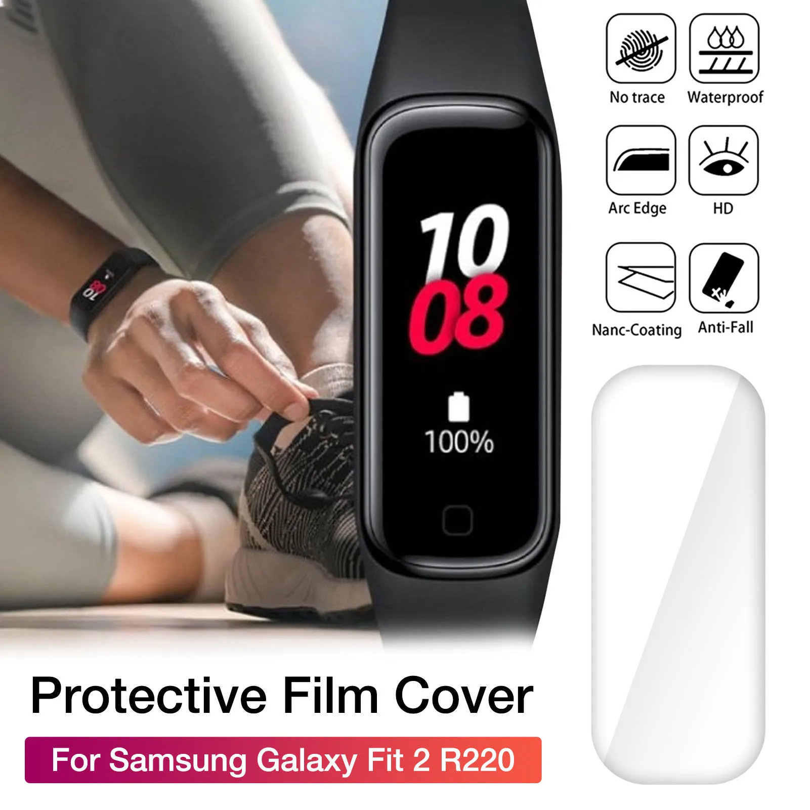 5/10 Pcs Soft Smartband Protective Film Cover Voor Samsung Galaxy Fit 2 R220 Smart Polsband Screen Protector Cover Voor Fit2 r220