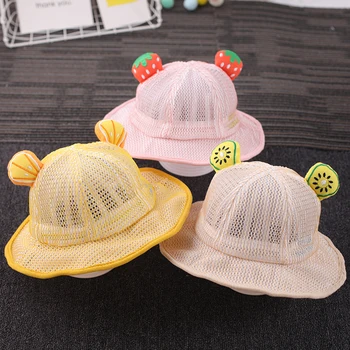 

Baby hat sunscreen children summer thin mesh child