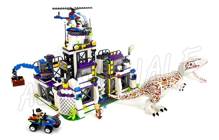 856 шт. динозавр Юрского периода indominius Rex Breakout TS8000 модель строительные блоки игрушечный кирпич совместим с