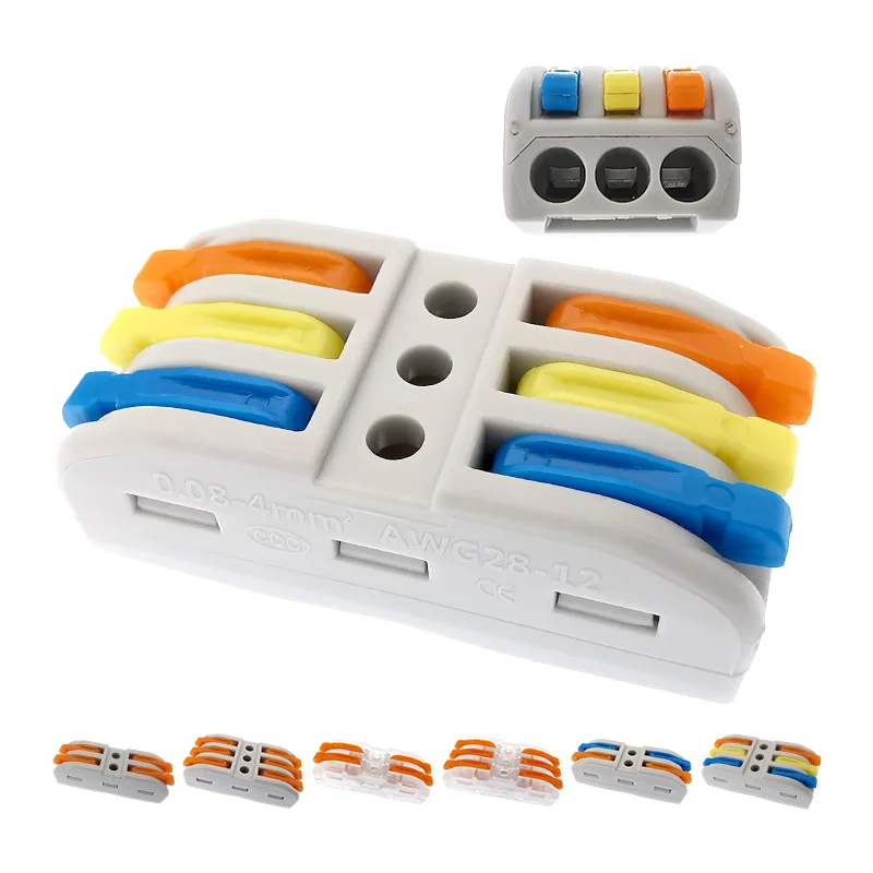 

The maximum current of two or three connector terminals can be up to 32A. Three types of connectors are available