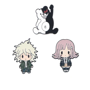 

12pcs/lot E2371 Brooches Anime Enamel Metal Pins For Women Men Kids Coat Shirt Bag Jackets Collar Lapel Badge Jewelry Gift