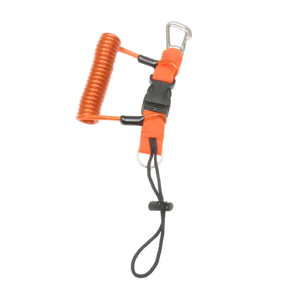 Gancho De Buceo Con Hebilla Rápida - Correa De Nailon, Clips Acero Inoxidable - Para Cámaras, Luces Submarinas (color Naranja)