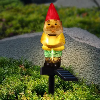 

Christmas Santa Claus Solar Powered Garden Lights Stake Lights Waterproof Outdoor Lawn Patio Yard Light Christmas Lamp