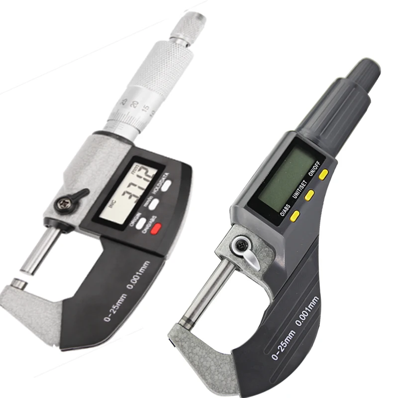 

High quality 0-25mm Micron Digital outside Micrometer Electronic micrometer gauge 0.001mm digital gauge measuring tools