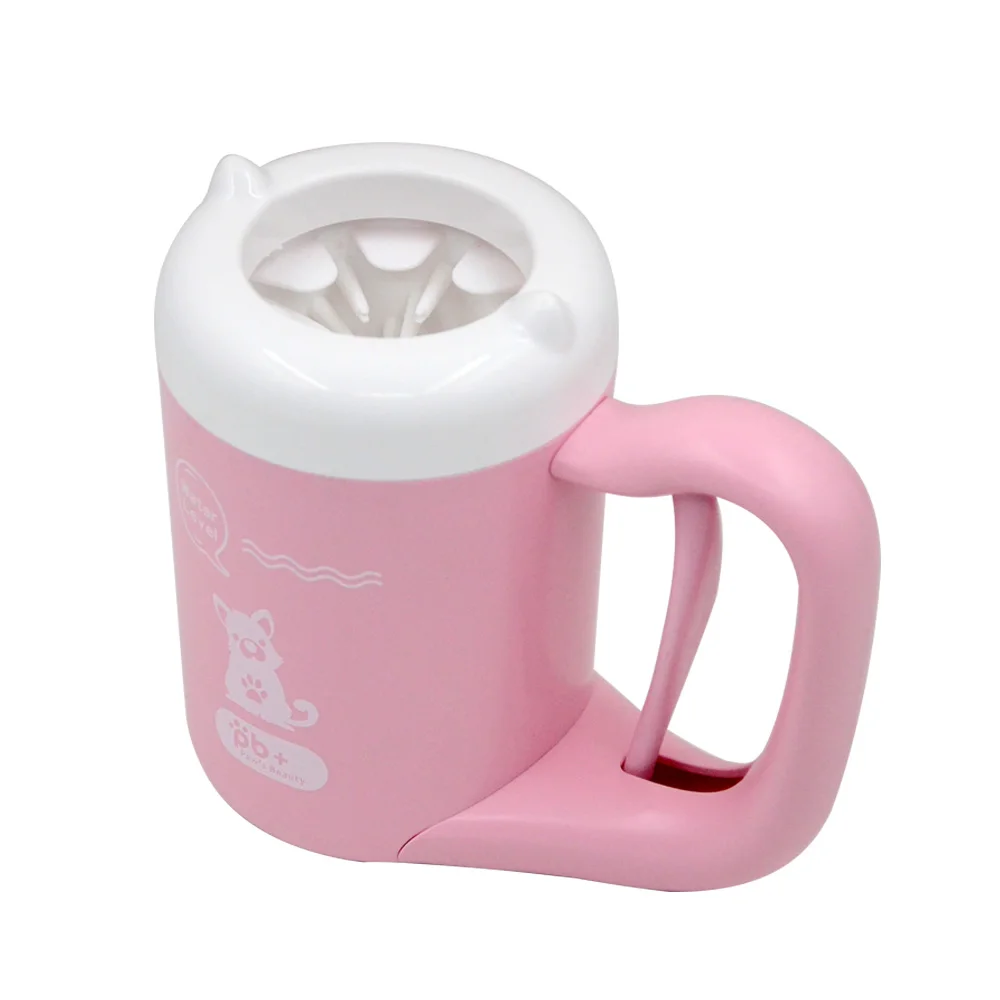 Size S Pink Для кота собаки домашнего животного чистота очистка ног чашки лапы инструмент для чистки ручной вращающийся стакан для мытья мягкого силикона для маленький средний большой уход за собаками - Цвет: Size S Pink