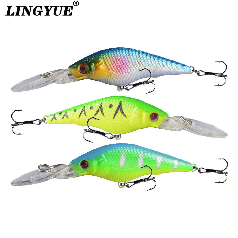 Hot Sale New Arrival 1PCS Hard Minnow Fishing Lures 3D Eyes Crankbaits  9cm/6.6g Wobblers Japan Treble Hooks Swimbait - AliExpress