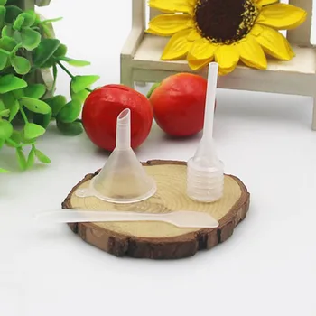 

3pcs/set Plastic Small Funnels Dropper Spoon For Perfume Liquid Essential Oil Filling Empty Bottle Packing Tool
