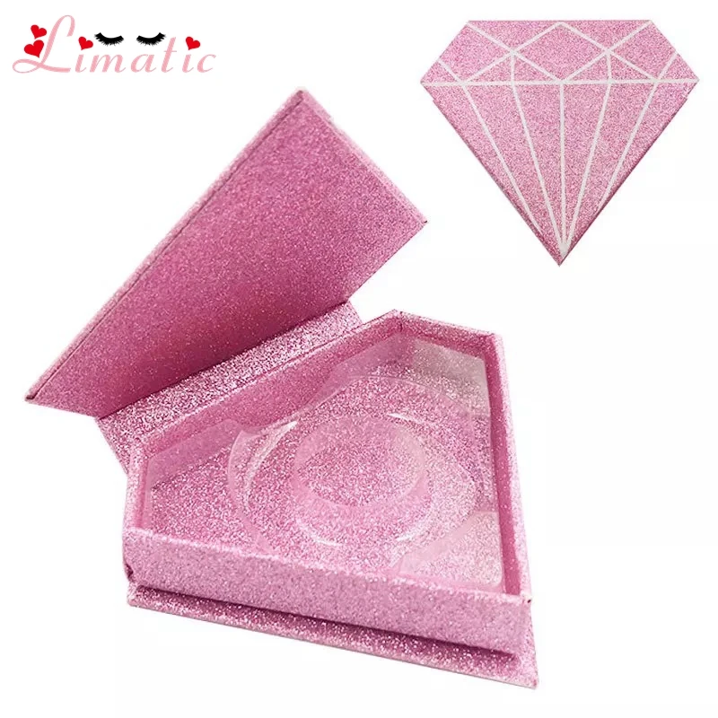 Eyelash Box Diamond Style Lashes Custom Packaging Strip Lash Package Private Label Colorful | Красота и здоровье