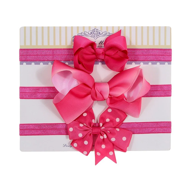 New 3pcs/lot Sequin Felt Bow Lotus Flower Elastic Headbands Kids Photography Props Baby Girls Cute Headwear Christmas Gift Sets 14