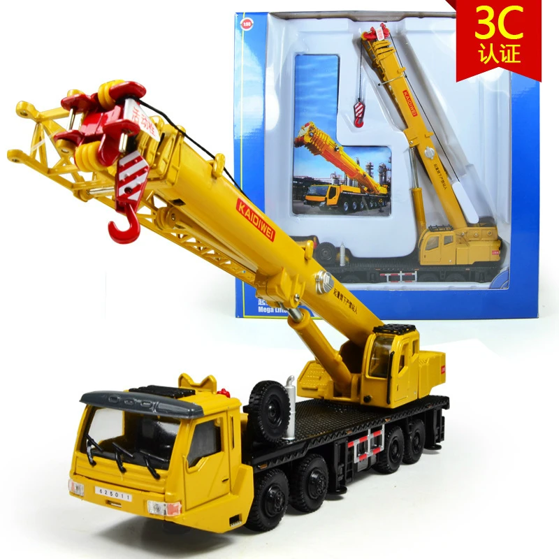 

easy model diecast 1/55 All-Alloy Hoisting Crane Toy 3C Engineering Truck Model Collection