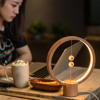 

Creative Magnetically Balanced Lamp Night Light Table Lamp, Gift, Night Lamp, Intelligent Balanced Magnetically Absorbed Lamp