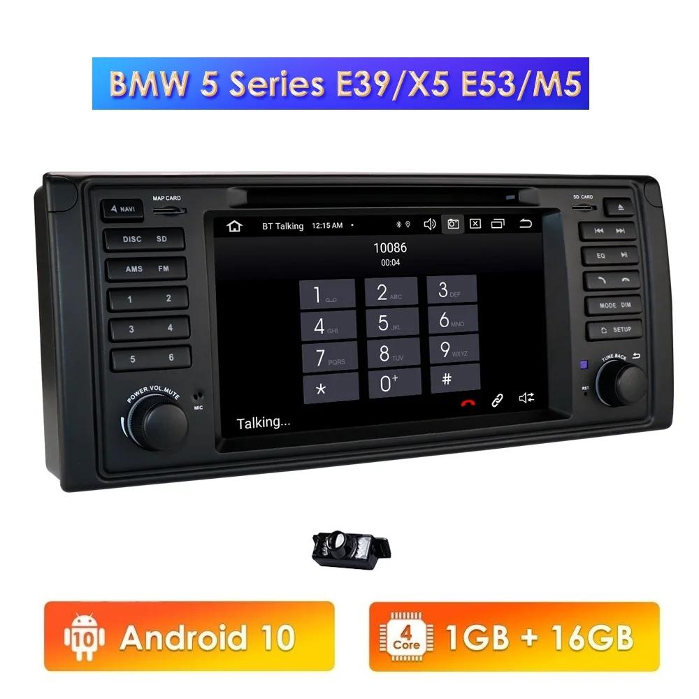 Автомобильный DVD-плеер IPS Android 10 4G 64G для BMW X5 E53 E39 GPS стерео аудио навигация