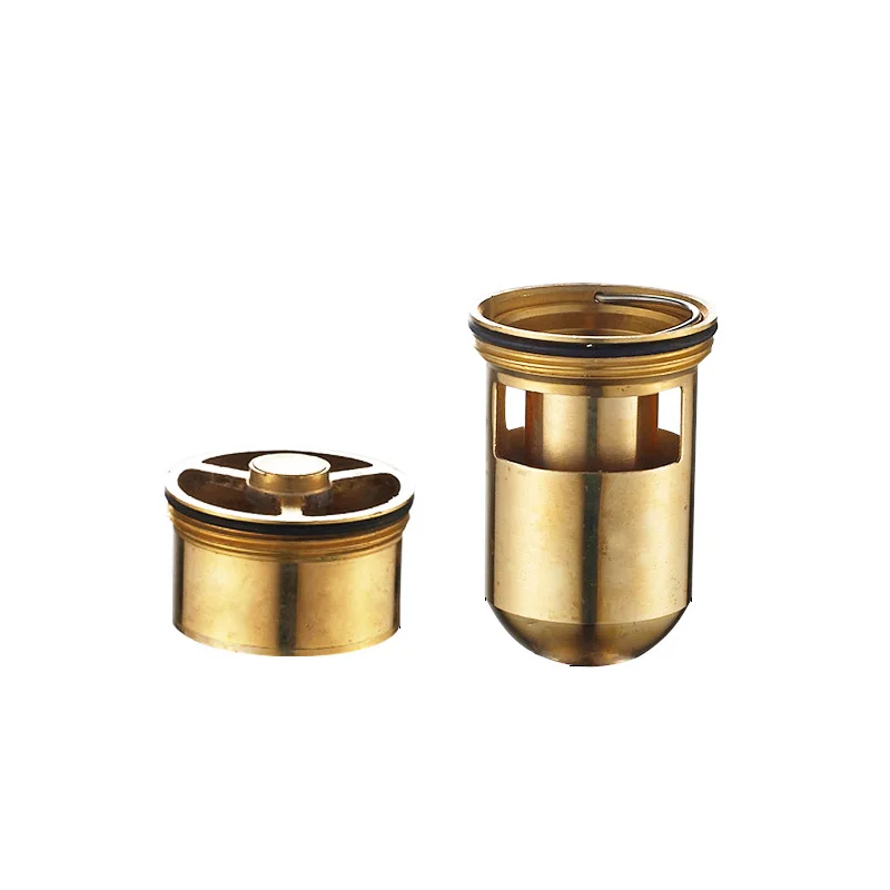 Floor Drainer Inner Core Brass Floor Drain Deodorant Valve Deep Water Seal T-type Self-sealing Odor-resistant Drain Core Bathroom Accessories 40/50 tube