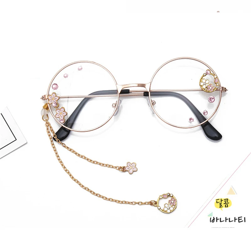 Sakura Cosplay Frames Glasses Cute Y2K 90s Cute Glasses - Pink Glasses - Glasses - Cute Kawaii Style - Gift - Accessories
