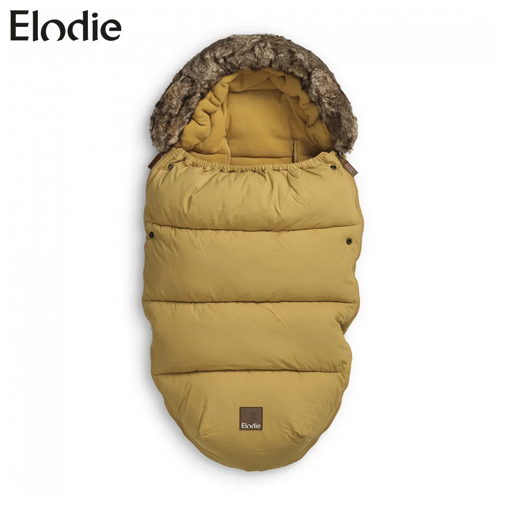 Конверт- муфта Elodie с опушкой в коляску- Gold