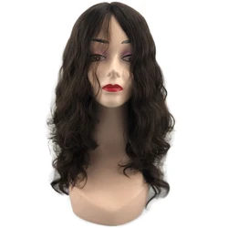 Jewish Wigs European Virgin Human Hair Skin Silk Top Multidirectional Skin Sheitels Kosher Wig Loose Wave Fine Human Hairpiece