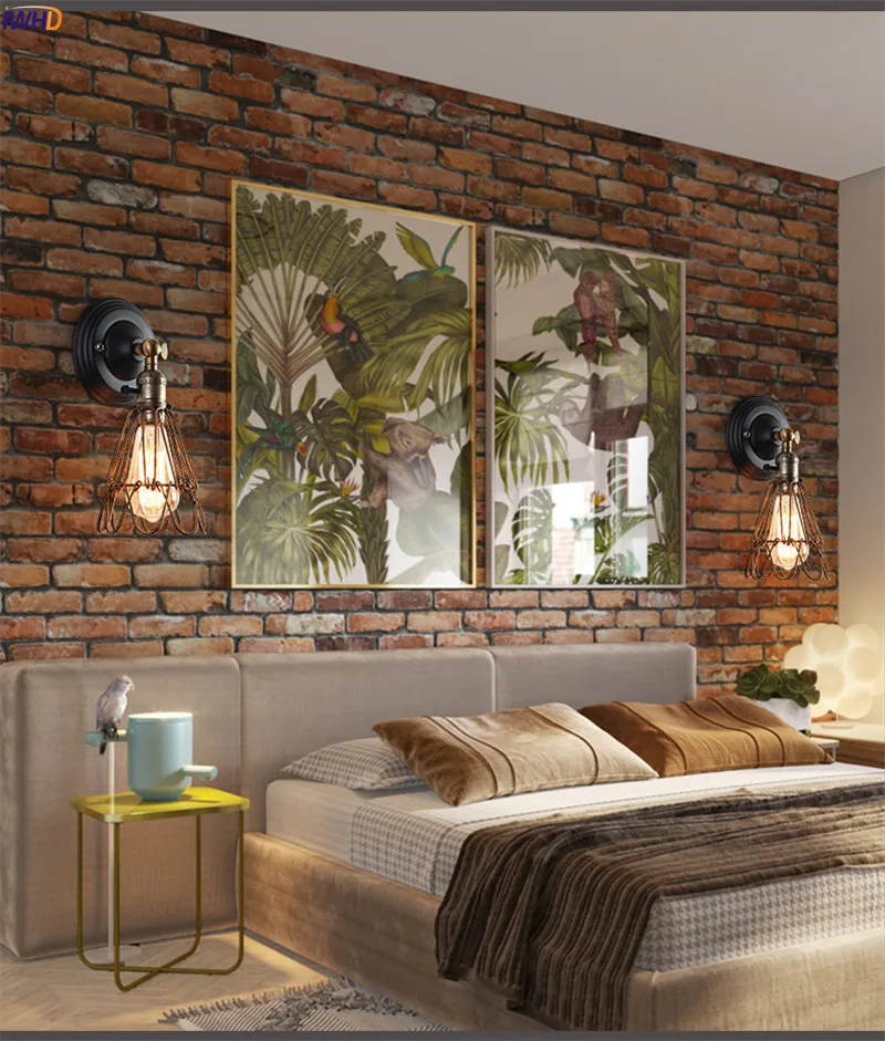 Vintage Loft Wall Lamps Iron Industrial Wall Lights Bedroom Bedside Light Wandlamp Fixtures For Home Decoration Restaurant Bar (7)