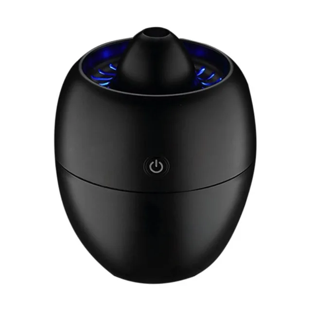 260ml Engine Shape Mini USB Ultrasonic Humidifier LED Blue Light Aroma Diffuser Air Purifier Mist Maker for Office Home Car - Цвет: Черный