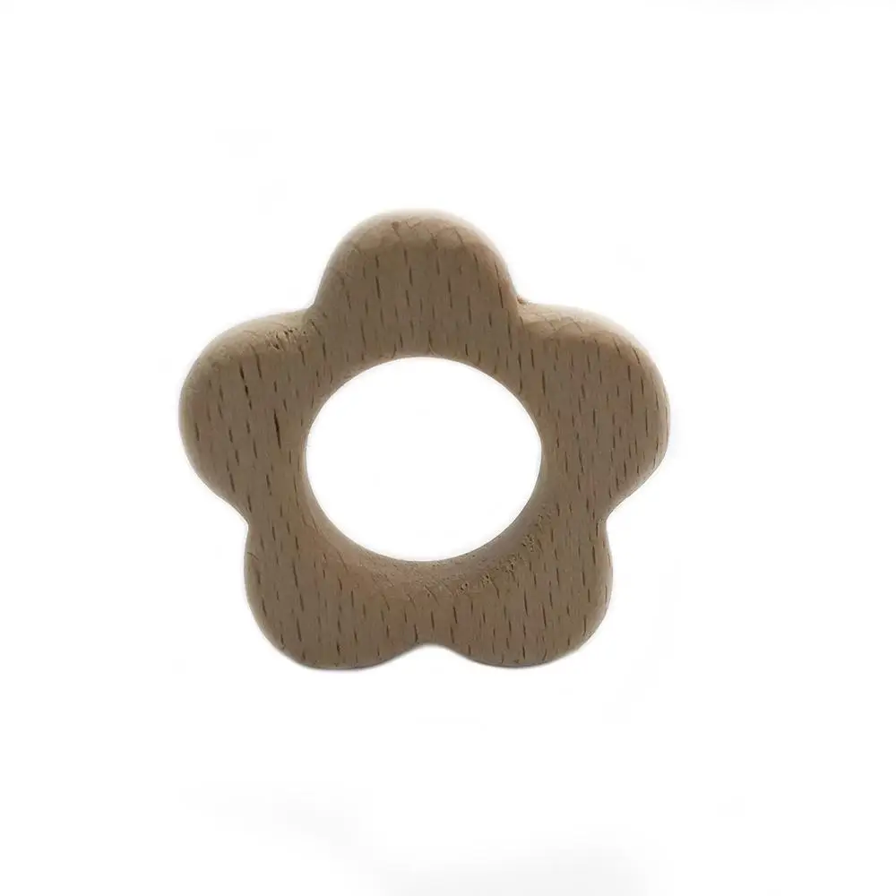 C038 Beech Wood Прорезыватель Мультяшные деревянные животные Детский Прорезыватель игрушка безопасный новорожденный дети Прорезыватель игрушки Жевательная из силикона бусы Товары для малышей - Цвет: C038