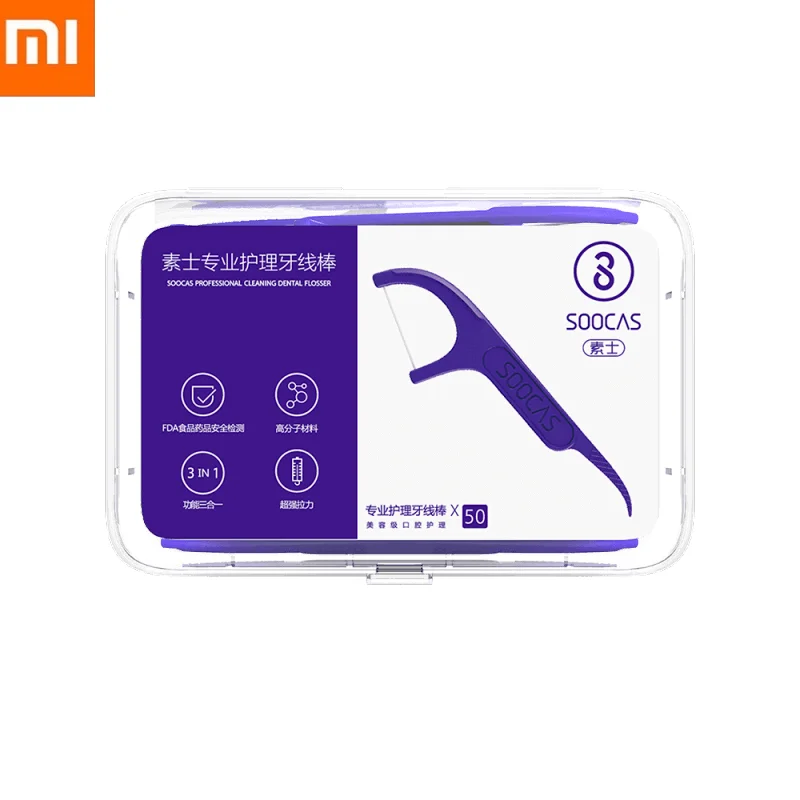 300 шт Xiaomi Mijia ежедневная Чистка зубов профессиональная зубная нить