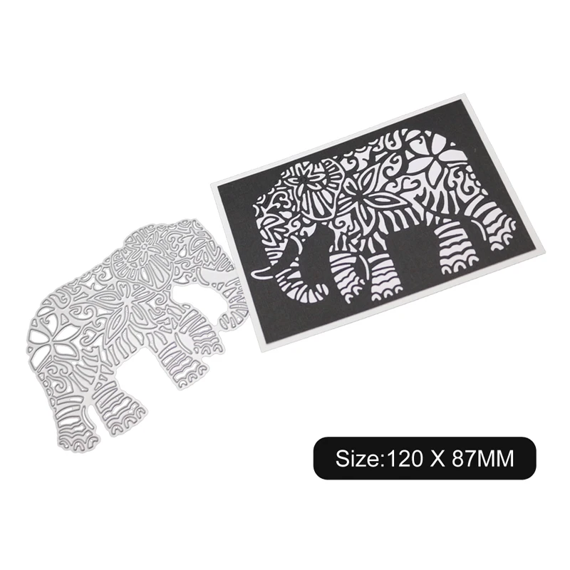 1 шт. слон высечки карты делая шаблон для скрапбукинга удар металла животных высечки для изготовления карт - Цвет: 1805239
