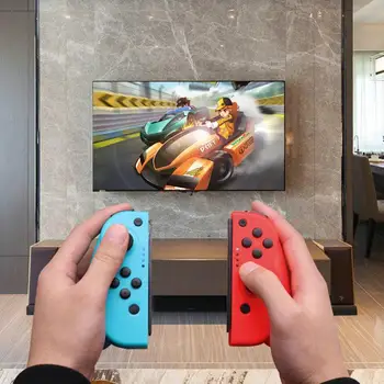 

Left & Right Controller Wireless Bluetooth Grip Game Handle Fit for Switch Console yu Horizontal Handle Joy-With Game Handle