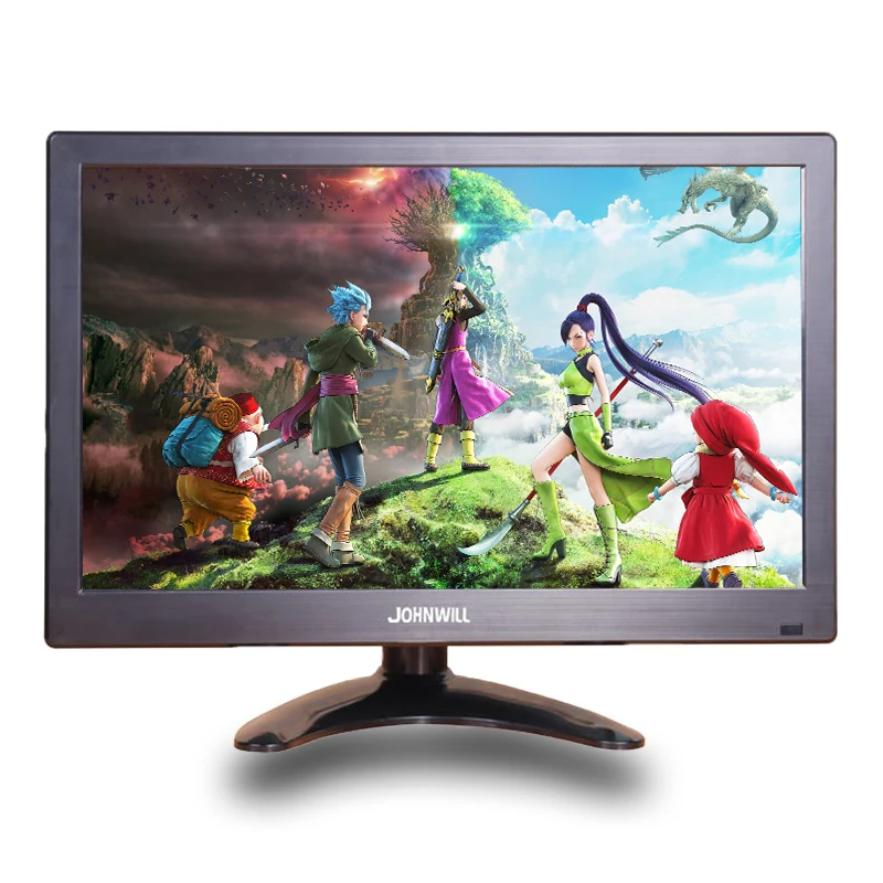 

12" inch LCD Portable HDMI Monitor for Macbook Pro VGA Interface 1920x1080 Gaming Display For Home Security System PS4 Xbox360