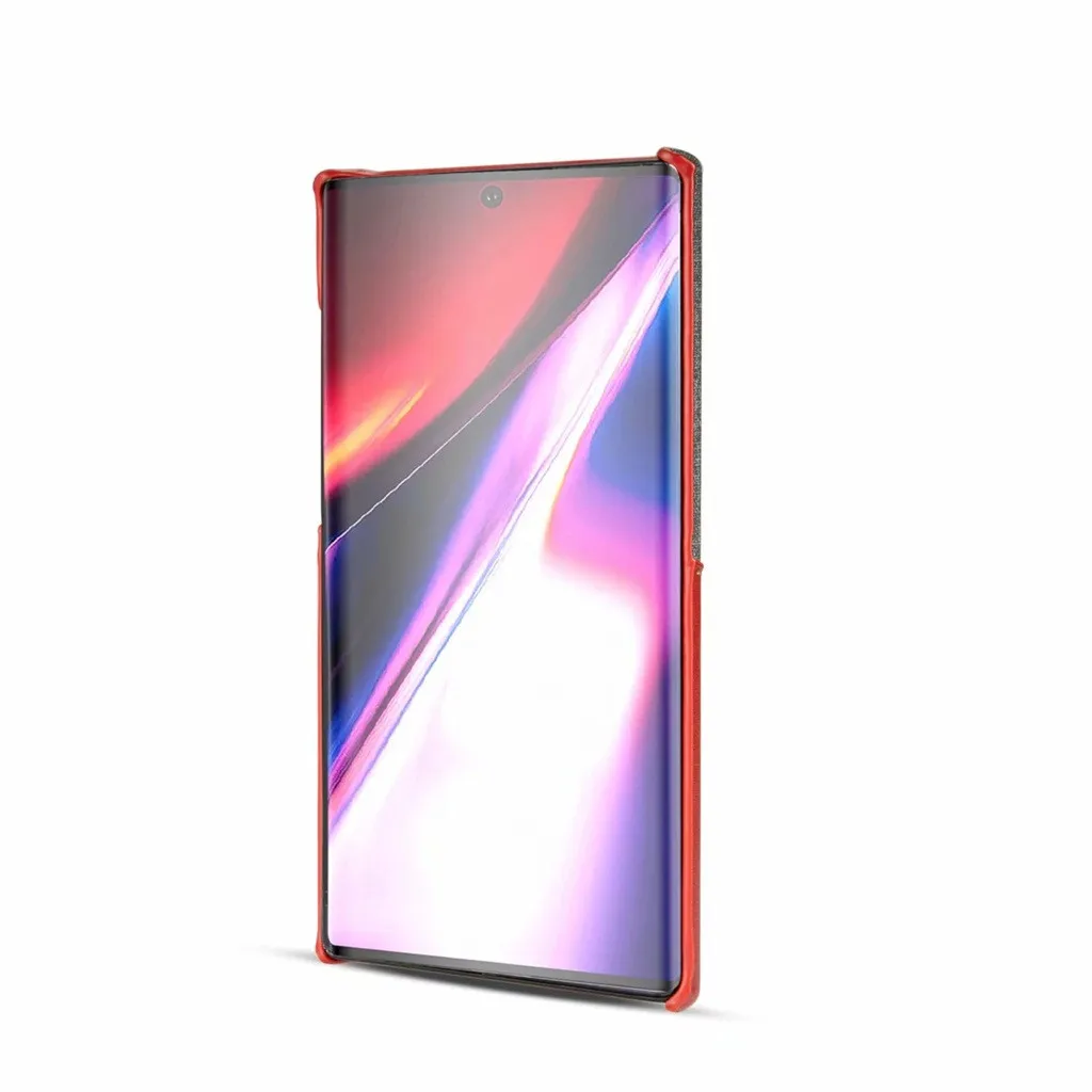 Для samsung Galaxy Note 10 Plus 6,8 дюймов кожаный тканевый защитный чехол тонкий облегающий кожаный чехол для сотового телефона
