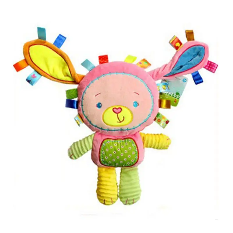 

HAPPY MONKEY 1 baby toys rattles comfort dolls plush baby rattles toy animal hand bell Newbron animal rabbit
