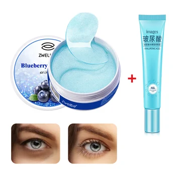 

Lifting Firming Eye Mask Eye Cream Blueberry Hyaluronic Acid Skin Care Anti Aging Moisturizing Remover Dark Circle For Beauty