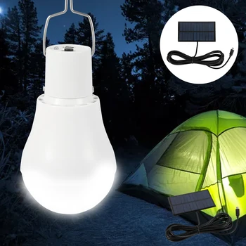 

Outdoor Solar Light USB Rechargeable LED Solar Lamp Waterproof Garden Solar Lights Bulb Hanging Lamp for Courtyard Camping Light