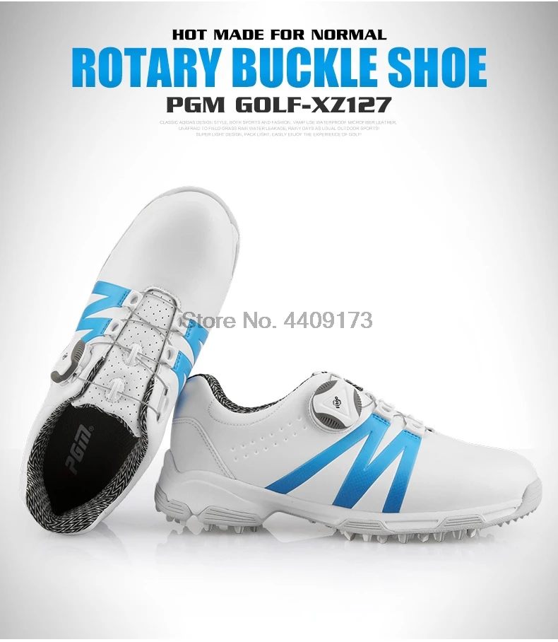 PGM обувь для мальчиков и девочек; удобная мягкая обувь для гольфа; водонепроницаемые повседневные кроссовки; детская нескользящая обувь на мягкой подошве; D0846
