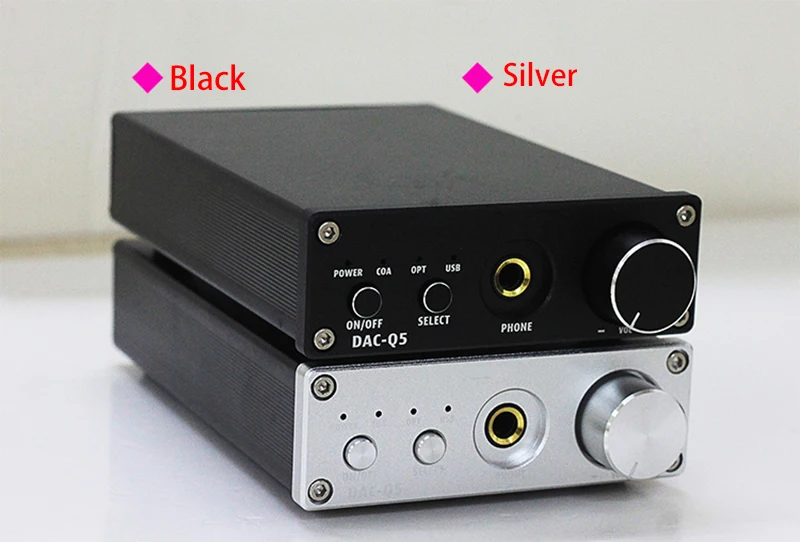 Черный HIFI аудио ЦАП USB Bluetooth 5,0 оптический коаксиальный аудио вход Декодер Усилитель наушников для домашнего звукового кинотеатра - Цвет: Черный
