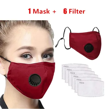 

1PC Face Mouth Mask Anti Dust Mask Filter Windproof Mouth-muffle Dustproof Face Masks Care Reusable Washable Masks Colorful