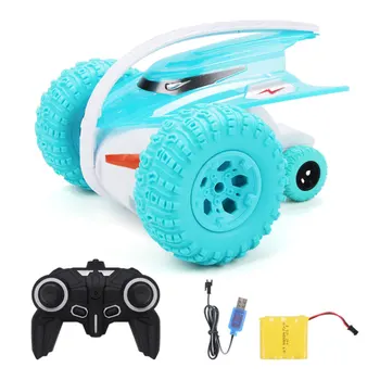 

2.4G 360 Degree Bouncing Rotation Crazy Gyro Car Fish Stunt Remote Control Car Toy Strong Driving Force Off-road Vehicle