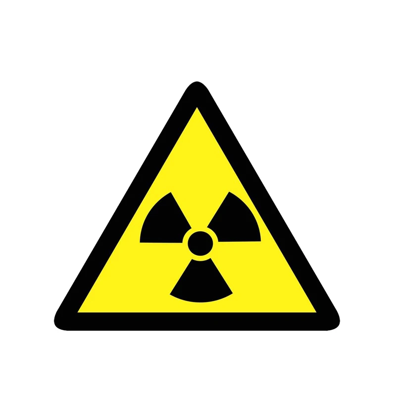 

Car Sticker Danger Radiation Warning Decal Waterproof Cover Scratches Sunscreen PVC ,14cm*13cm