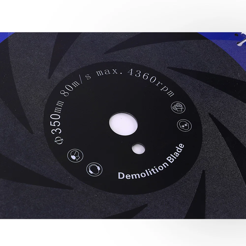 Dia 125mm-400mm Multi Purpose Vacuum Brazed Diamond Blade Diamond Cutting Disc For Cutting Rebar Steel Stainless Steel Aluminum