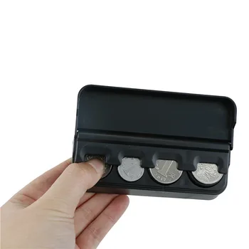 

Car Coin Case Loose Change Storage Box Money Wallet Black Holder Organizer Tool